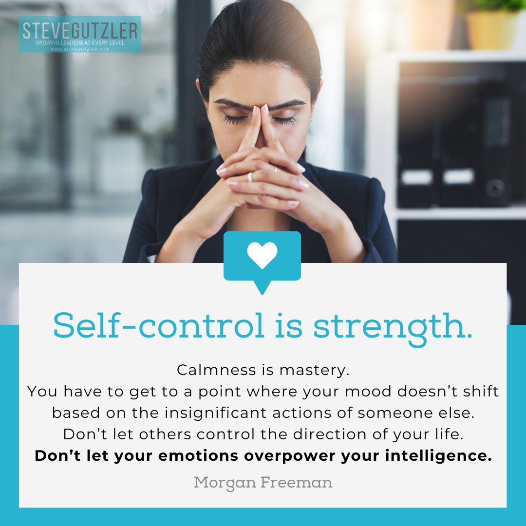 SteveGutzler's tweet photo. Start your journey towards #EmotionalIntelligence by mastering your reactions and maintaining inner peace. Practice self-control and don't let others dictate your mood.
What steps will you take today to stay calm and centered? 💪✨
#SelfControl #EIMastery #CalmMind https://t.co/sdm17GnQPr