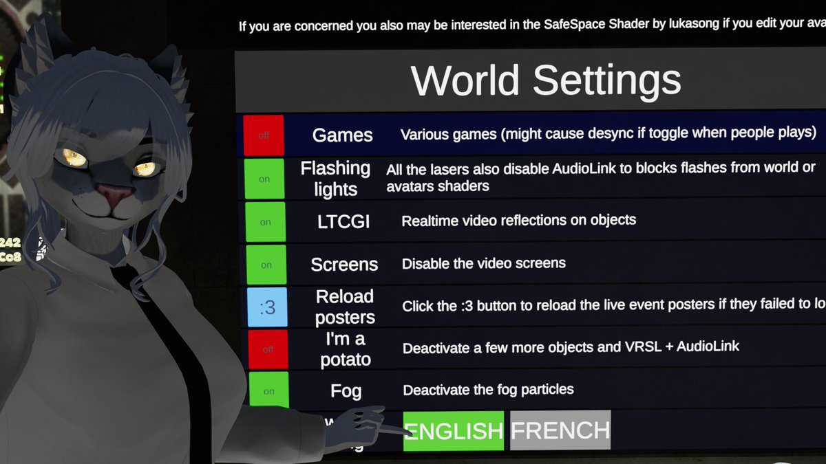 Vee (@itsveevr) on Twitter photo A bird chirped me that <a href="/NuclearClubVR/">Nuclear Club ☢️</a> uses the Translation toolkit and the buttonhandler to provide both english and french UI 👀 love to see that it actually gets used for better accessibility already!! A bird chirped me that <a href="/NuclearClubVR/">Nuclear Club ☢️</a> uses the Translation toolkit and the buttonhandler to provide both english and french UI 👀 love to see that it actually gets used for better accessibility already!!