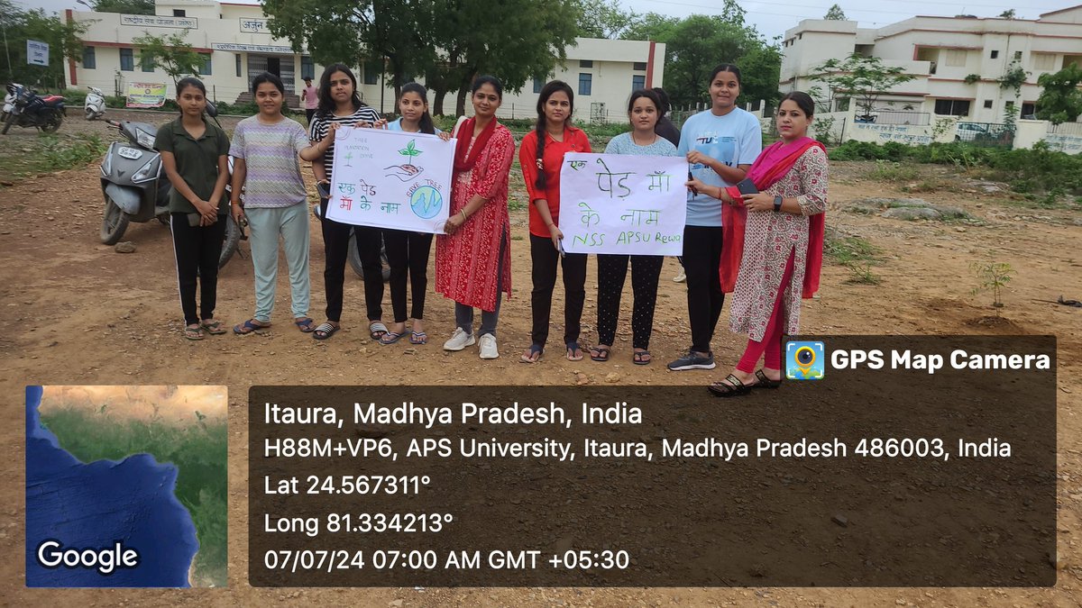 nssapsmp's tweet photo. अवधेश प्रताप सिंह विश्वविद्यालय रीवा (मध्य प्रदेश) राष्ट्रीय सेवा योजना इकाइयों  के स्वयंसेवक  एवं नागरिकों ने एक पेड़ मां के नाम अभियान में शामिल होकर वृक्षारोपण किये। https://t.co/go3u0SxhEA