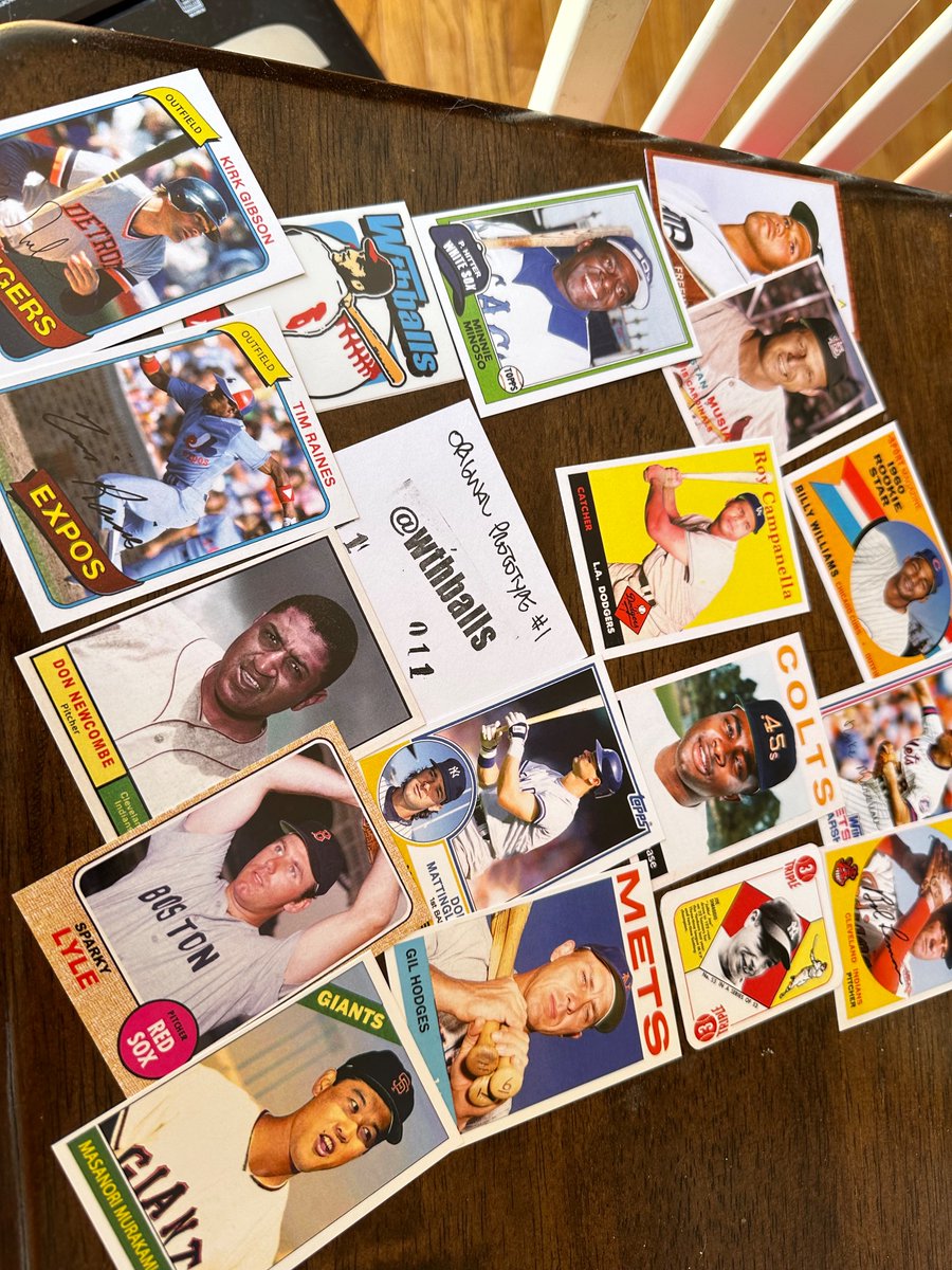 Once again Gio <a href="/wthballs/">Gio/wthballs blog</a> has out done himself, another edition so well done.  ‘51 Blue Back Joltin’ Joe and the 1 of 1 is the single player ‘73 Schmidt rookie