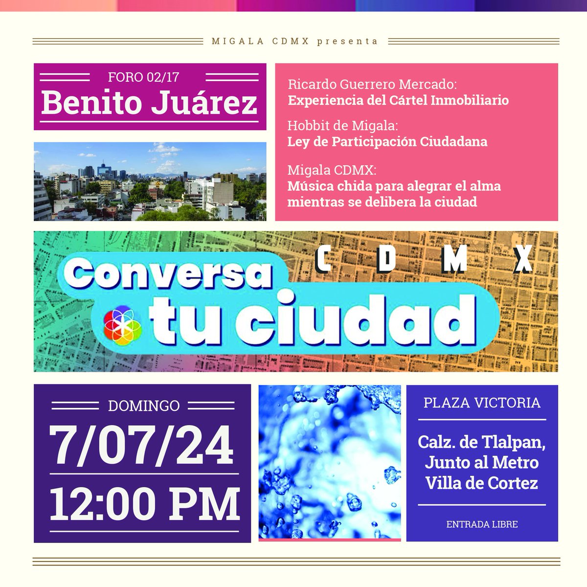 Nos vemos hoy a las 12:00 hrs en Plaza Victoria con el proyecto <a href="/CdmxMigala/">Proyecto Migala CDMX</a> y <a href="/RevistaMigala/">revistamigala 🔻</a>. 
😃