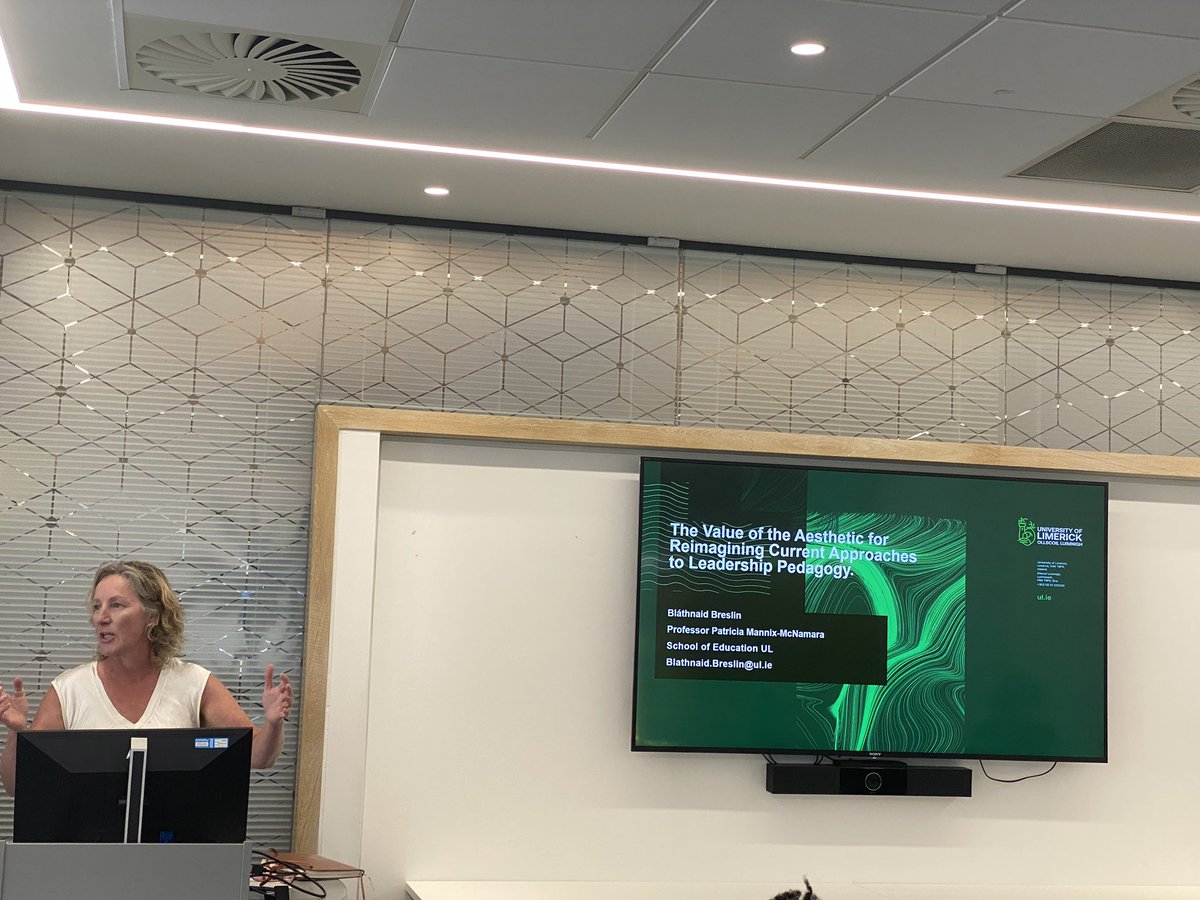 Fabulous presentation yesterday by <a href="/blathbreslin/">Bláthnaid Breslin @blathnaidb.bsky.social</a> sharing early insights into a novel approach to educational leadership research. 

Watch this space!