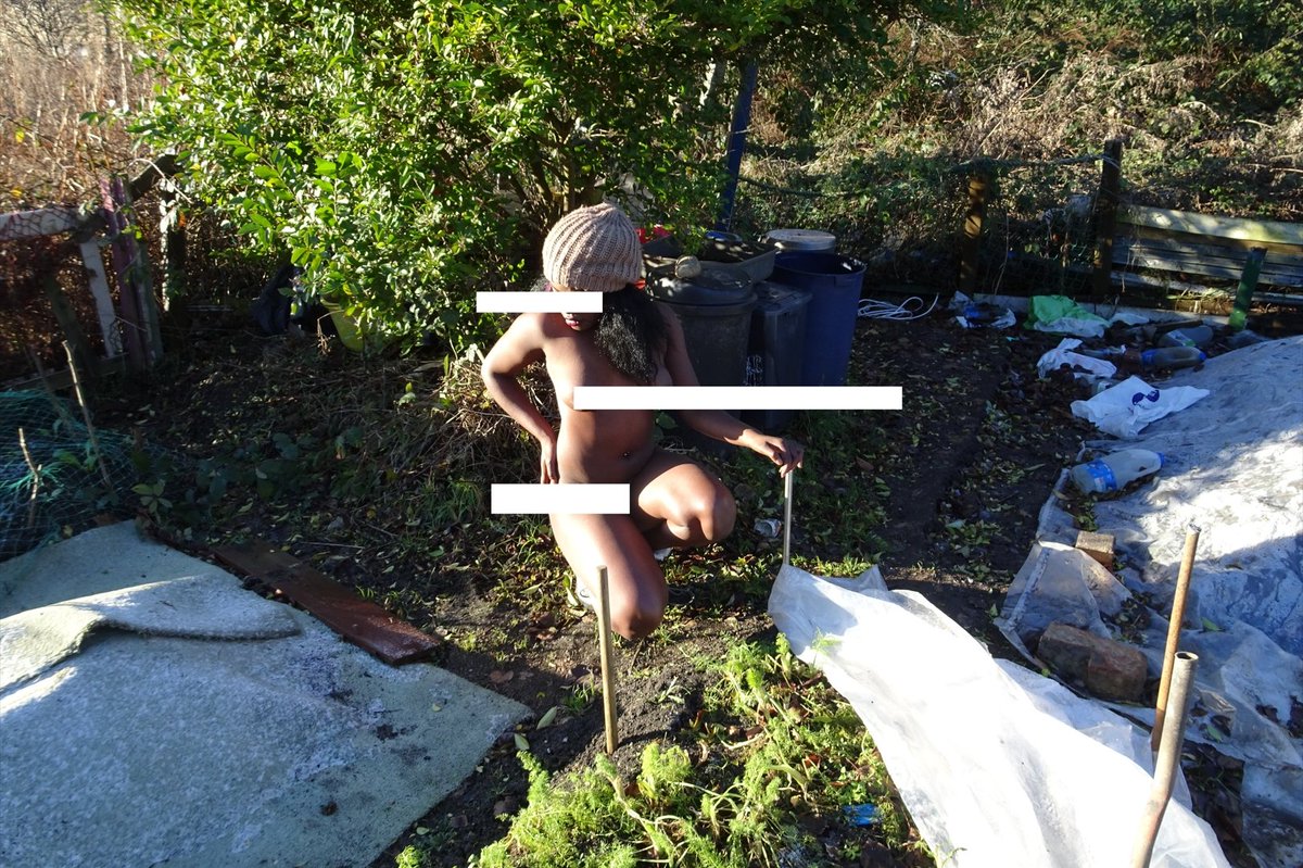 Winter Gardner. Censored for online reproduction. #art #nudistliving #photographer #Documentary #colour #gallery #artgallery #prints #nakednerds #nakedliving #photo #artist