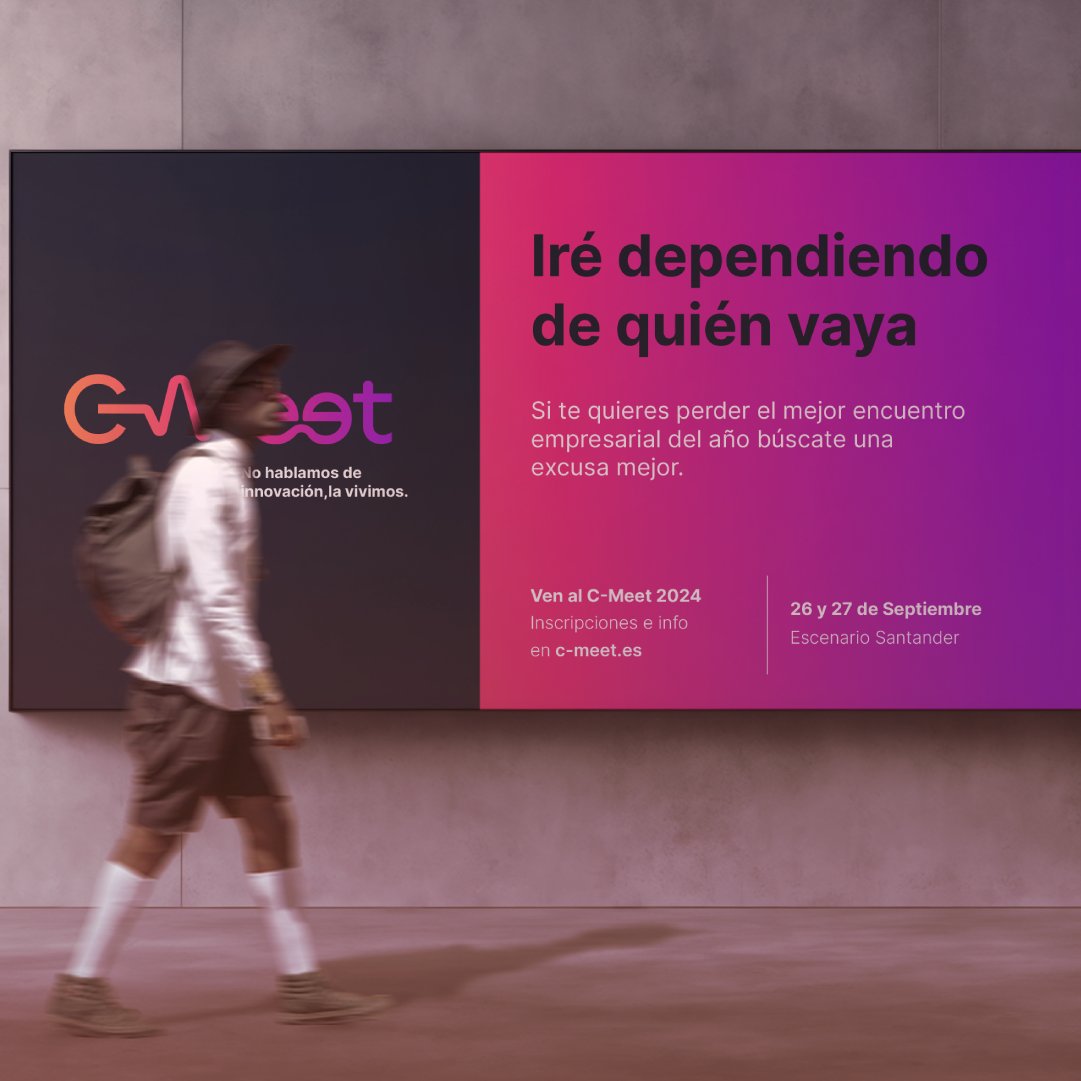 Ceoecant's tweet photo. Hace una semana que lanzamos #CMeet24 y estamos seguros de que ya hay multitud de excusas sobrevolando las conversaciones.
¿Cuál es la tuya?
💡No le des más vueltas y ven a C-Meet
🗓️ 26 /27/09
📍 Escenario Santander
📱 https://t.co/4VIwZE8y8T https://t.co/e5i1zym2BU