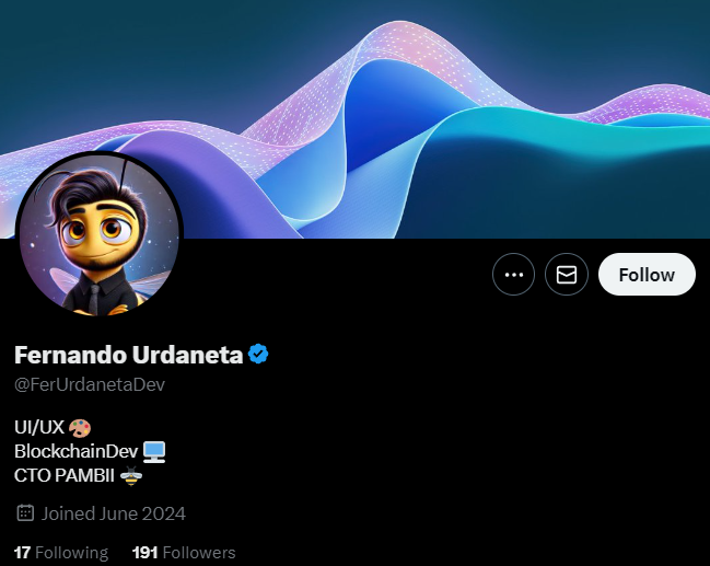 CryptoRugMunch's tweet photo. I wonder why the CTO of $PAMBII, Fernando Urdaneta (@FerUrdanetaDev), would possibly want to block our account? 🤔 https://t.co/wnOs4qILXb