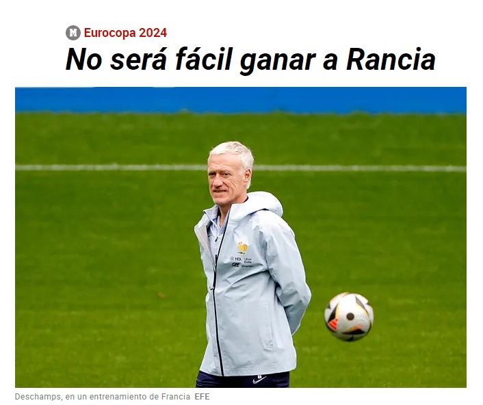 Jajaja en Marca le dijeron "Rancia" a Francia jajaja..