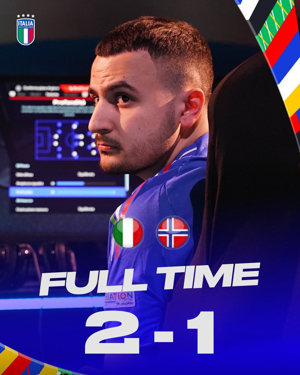Semifinaleeee 🔥🔥🔥

Vittoria per <a href="/obrun2002/">Obrun2002</a> contro la Norvegia 🫡

Alle 19 si torna in campo per il match contro la Germania 💪

#eNazionale #Azzurri #UEFAeEURO2024