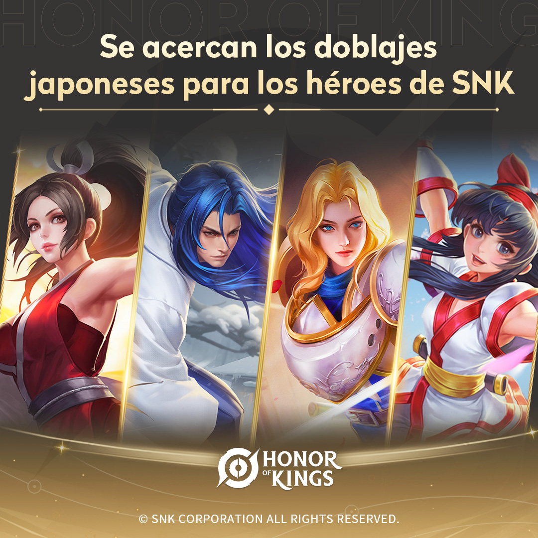 ¡La voz original de los héroes de SNK en japonés estará próximamente! 

¡La voz 100% restaurada permite a los héroes recuperar su fuerza máxima y podrás experimentar la diversión arcade más pura en el Valle!

Descarga ahora: bit.ly/hoklatsm

#JuegaHonorOfKings