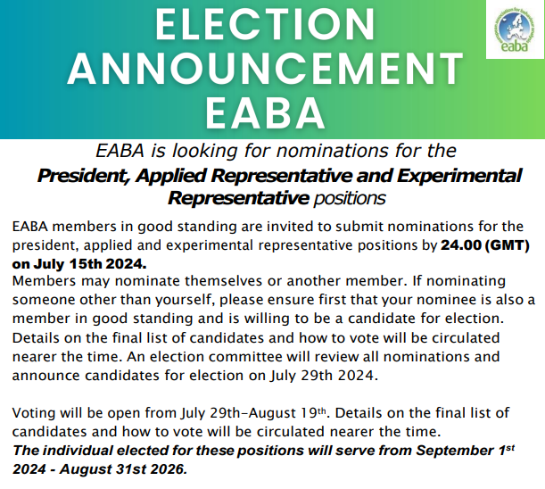 📢 Election announcement!

See europeanaba.org for more information.
