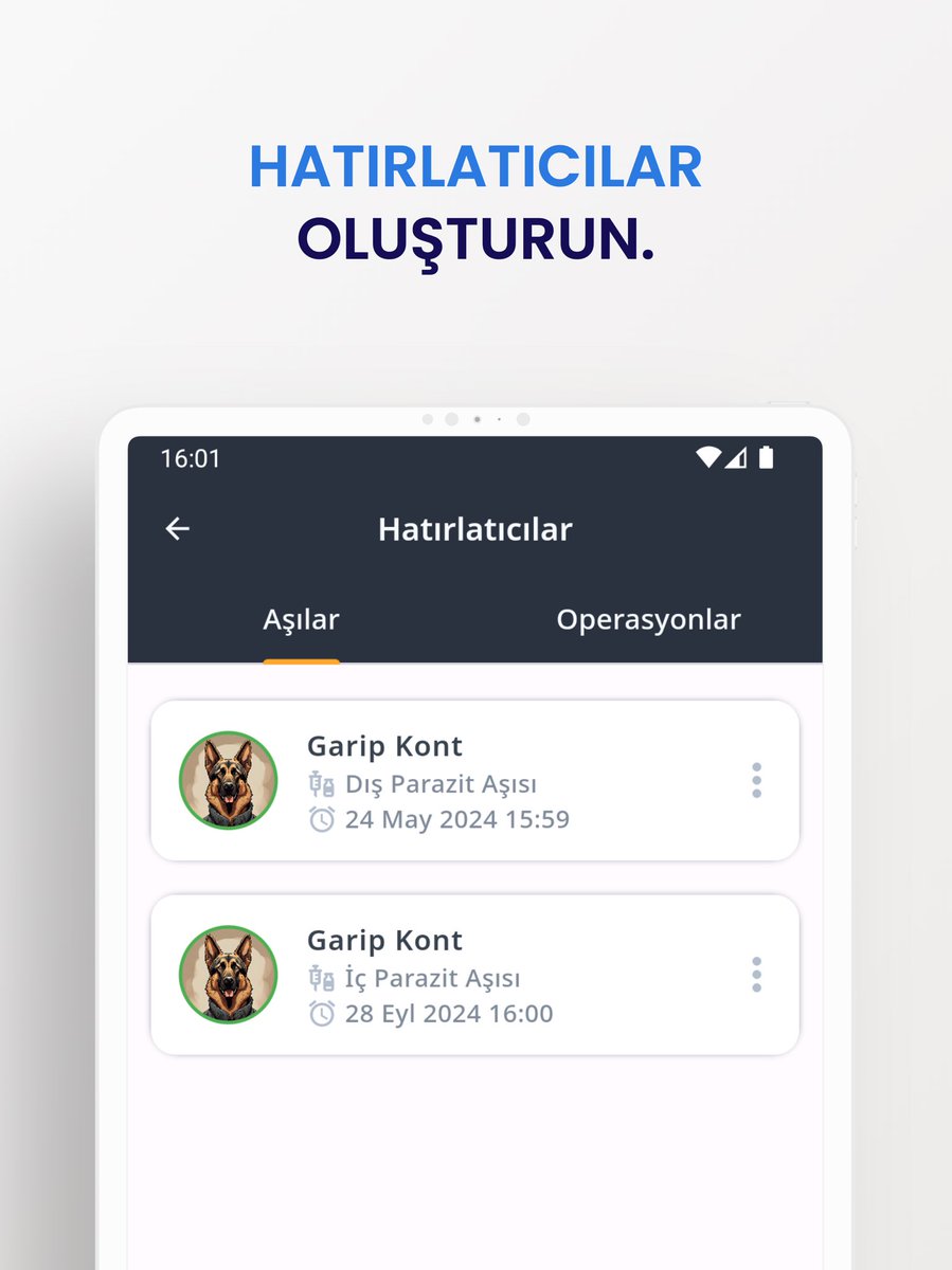 evcilkarnem's tweet photo. Evcil hayvanlarınız için aşı takvimi ekleyin ve hatırıcılarla takip edin! https://t.co/HV0H51Jjm6