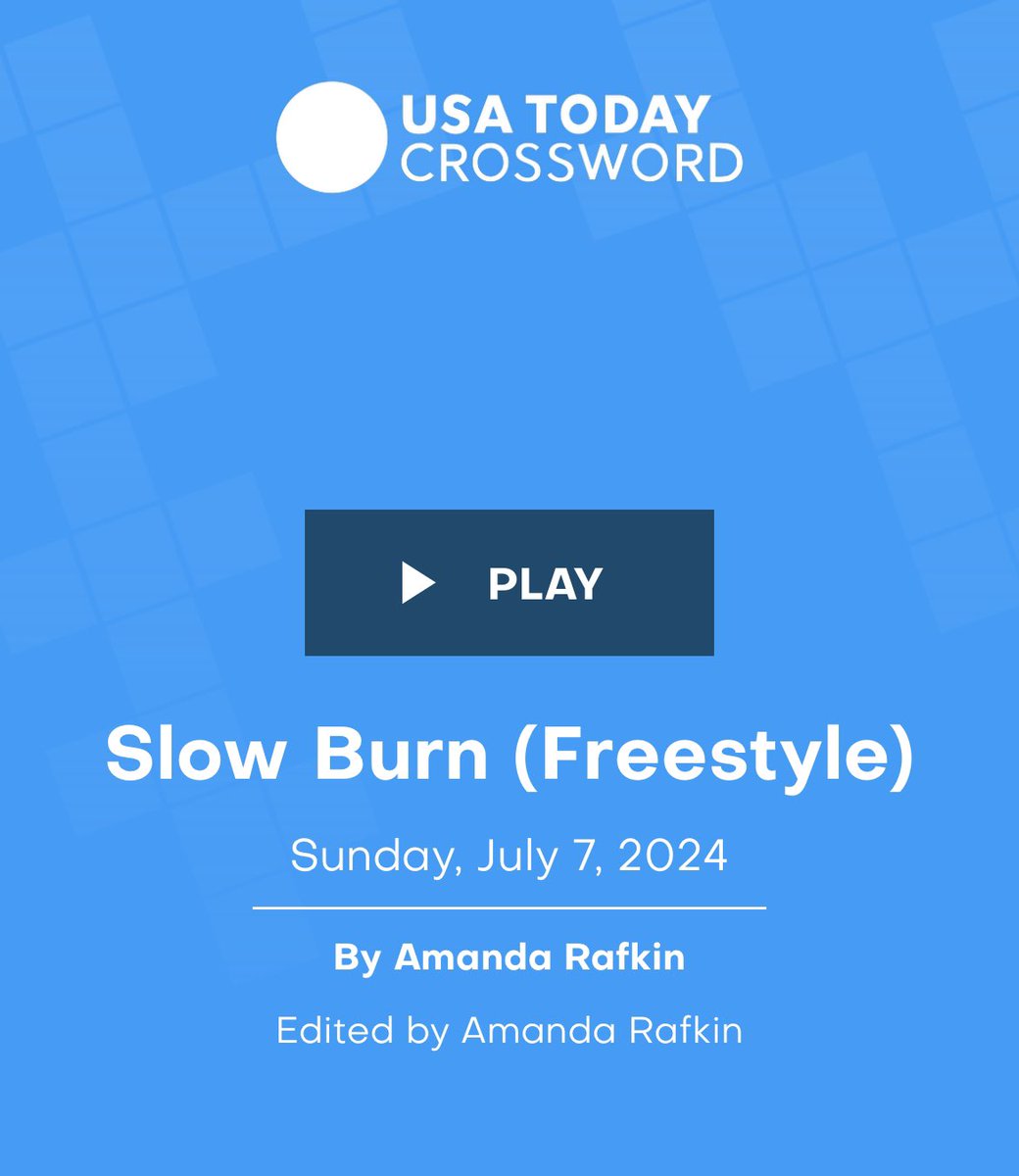 I guess sometimes you write a love letter but it’s actually a crossword ❤️