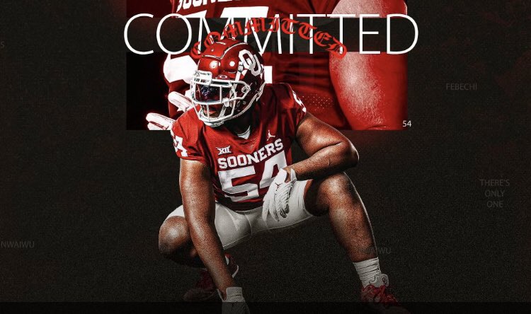 Bob Przybylo (@bprzybylo) on Twitter photo Of all the OL newcomers, #OU fans are ready to see what Febechi Nwaiwu can do.
54 days away from #Sooners season opener, No. 54 <a href="/officialfeb_54/">Febechi Nwaiwu</a>.
on3.com/teams/oklahoma… Of all the OL newcomers, #OU fans are ready to see what Febechi Nwaiwu can do.
54 days away from #Sooners season opener, No. 54 <a href="/officialfeb_54/">Febechi Nwaiwu</a>.
on3.com/teams/oklahoma…