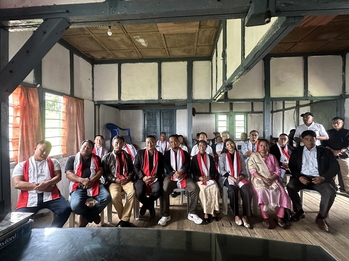 KudechoK's tweet photo. A historic day for Chozuba as the first team of elected Councillors has taken oath of affirmation today. They also stake claim to form the Town Council with 7 NDPP elected members. Let us all work together for the Welfare and Development of our town.
#ulbelection #chozuba https://t.co/jsgsUUV2z1