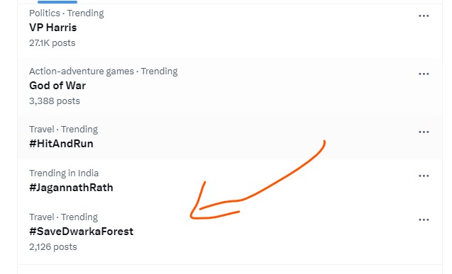 IsmailH15993206's tweet photo. To all people who raised their voice for the Dwarka Forest today, we are trending on X. Let's celebrate this win and keep going.
 #SaveDwarkaForest #ClimateAction #Environment
#climate https://t.co/bwwGpcOoV9
