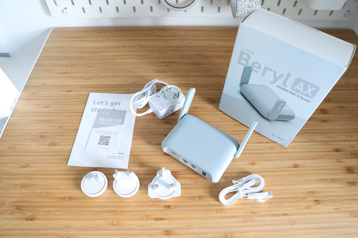 KekburNet's tweet image. Beryl AX from GL iNJet, a new tech toy of the month, stay tuned for the review! 

#justabout #glinet #beryl #wifi6 #router #tech