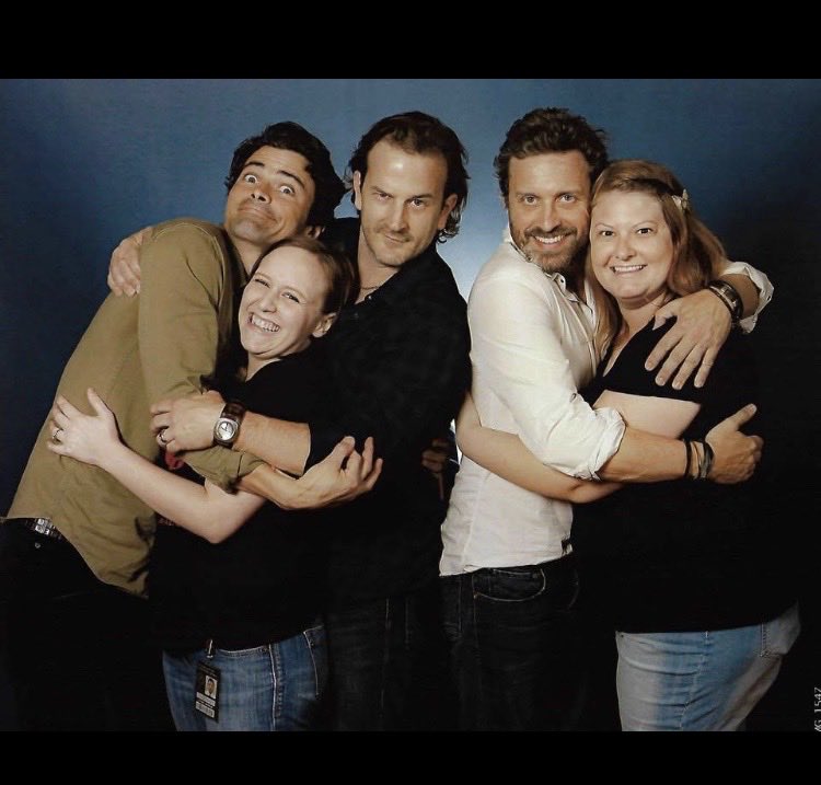 Snows8thDwarf's tweet photo. Currently watching this new season of @TheBoysTV and am kinda glad that I’m this one in this picture hugging Matt and Richard lmao @RobBenedict you’re a great actor… too great… and the ✨episode✨ will haunt me forever. #pinkeye @PrimeVideo https://t.co/TXRJvKF2NM