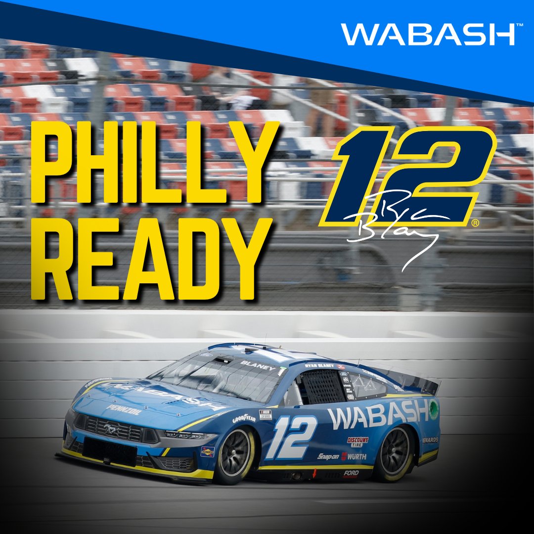 OneWabash's tweet image. Revved up and Philly ready. 🔥

There&apos;s only one week until the defending NASCAR Series Champion takes to the raceway at Pocono.

#OneWabash #TeamPenske #PoconoRaceway