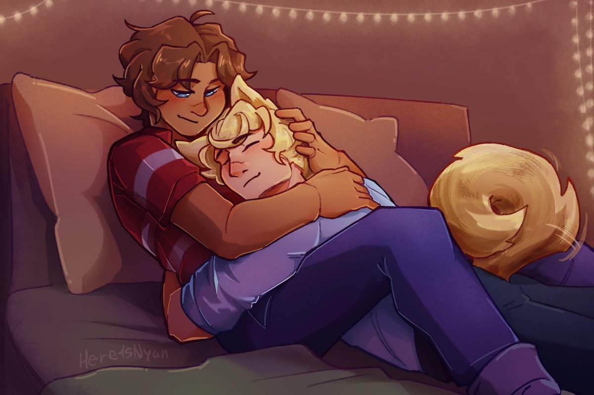 here1snyan_'s tweet photo. Warewoof cuddles 💛 
lord knows Garroth needs them..
[ #aphtwt #mystreet #garrance ] https://t.co/tPB2KLsG5u