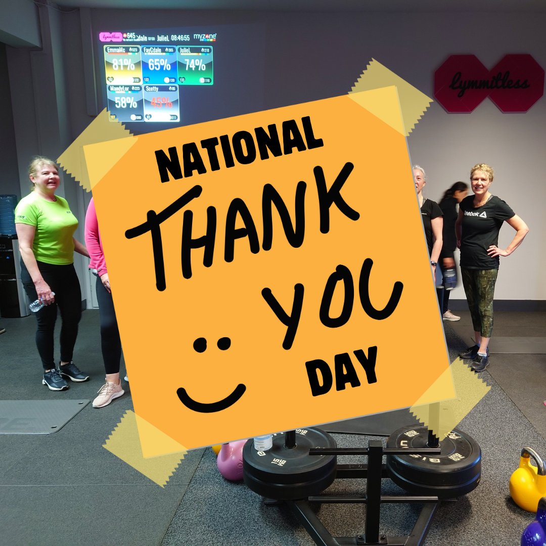 Lymmitless's tweet image. We're immensely grateful for our incredible fitness community. Your dedication inspires us every day. Thank YOU for being awesome! 💪 #NationalThankYouDay