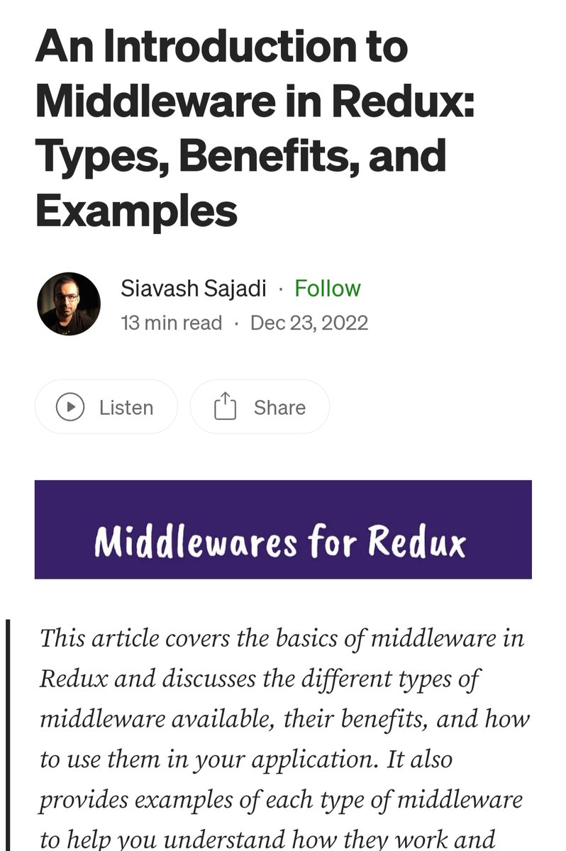 bivekkkkk51's tweet photo. As i have my exams going on i couldn't implement or create any project so i kept learning more about redux middleware.
#LSPPD37 #60DaysOfLearning2024 #LearningWithLeapfrog @lftechnology https://t.co/OoiDb9UxLE
