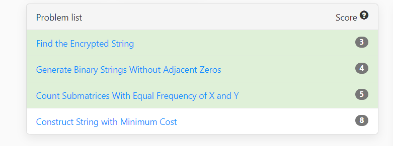 parassetia889's tweet image. #day41
 
Today I was able to solve 3 ques from morning contest

Solved : 
- Book Allocation
- Kth missing number
- Magnetic Force Between Two Balls

#100daysofcoding #DevProblems #ProblemSolving #dsa #codehelp #CodingJourney #ProgrammingLife #CodingLife