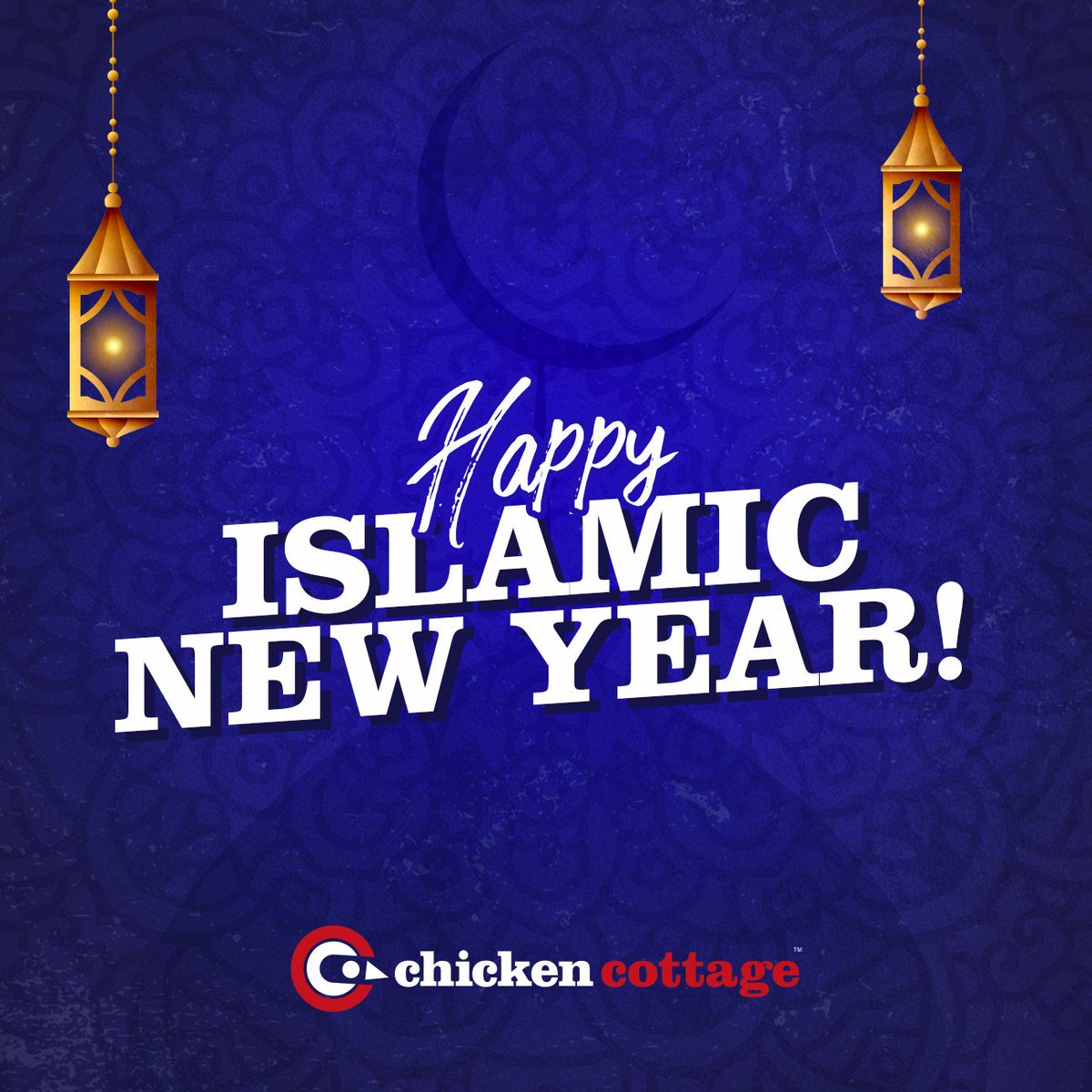 Chickencottagel's tweet photo. Happy Islamic New Year from the Chicken Cottage family 💙🌙 

#ChickenCottage #FriedChicken #FoodEnvy #ChickenTenders #CrispyChicken #FriedFood #GrilledChicken #ChickenBreast #ChickenDish #FriedChickenWings #EatMoreChicken #FriedChickenLondon #FoodInLondon #LondonRestaurants https://t.co/hY7Ypd7JQv