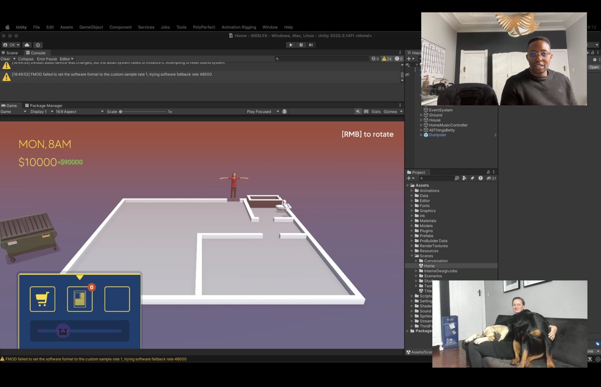 sugarbycukia's tweet image. We've gone live working on IKEELYA. Not sure for how long but we've got a dog cam.
youtube.com/live/y12IImXK4…
#smallstreamer #gamedev