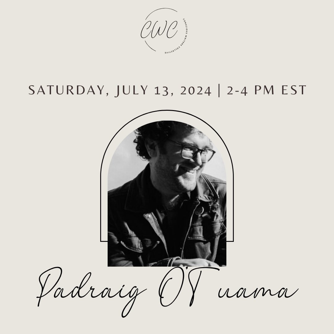 Brilliance Pádraig Ó Tuama will be visiting Conscious Writers Collective next weekend. ✨✨✨

If you’d like to attend his craft talk, we have 10 spots for non-CWC members:

mayacpopa.com/onlineclasses/…