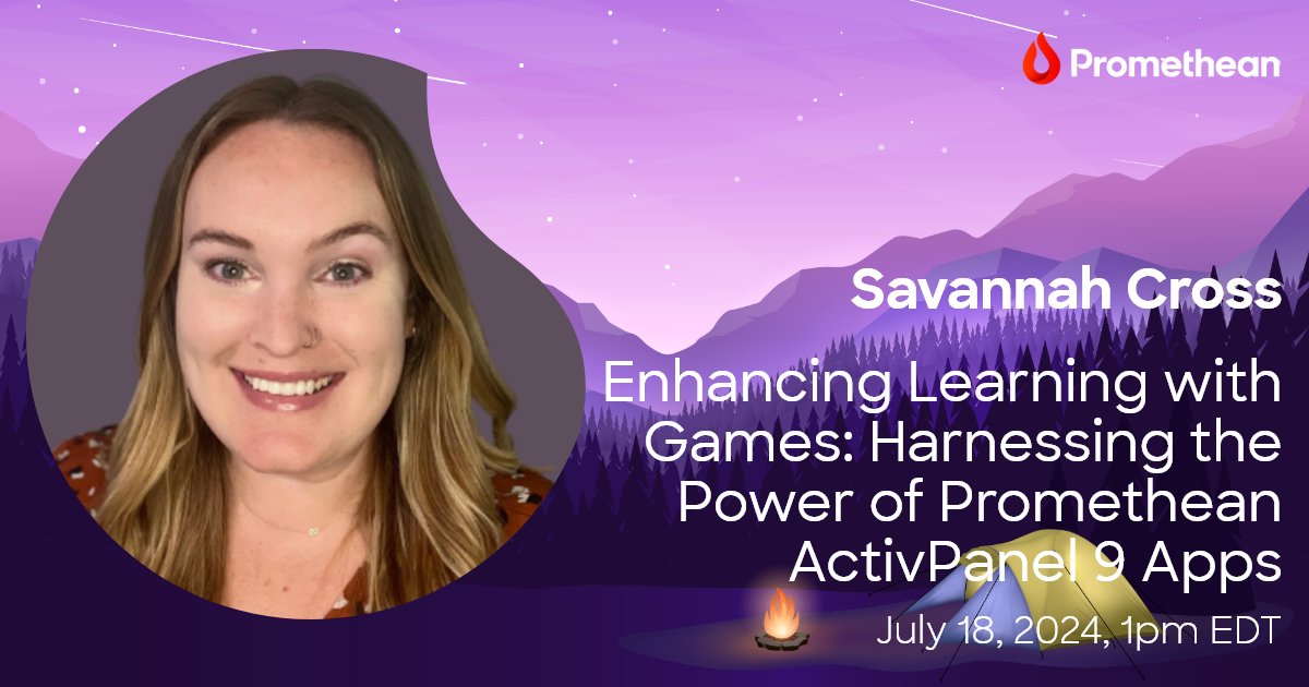 Level up at #CampPromethean2024! 💪 Discover fun ways to integrate games into K-12 lessons with Promethean ActivPanel 9 apps. Transform learning and engagement across all grades and subjects. Secure your spot: bit.ly/3Lfo13f