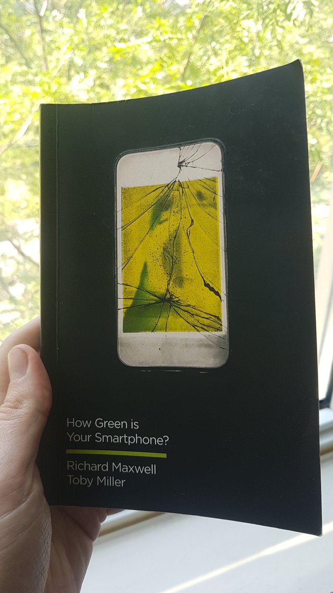 Thank you <a href="/rmax/">Richard Maxwell</a> and <a href="/greencitizen/">Toby Miller</a> for the foundational work of putting "ecology" in digital media ecology.  My chat opened with your Greening the Media and good advice in How Green is Your Smartphone?: "retaining the smartphone you already own is your greenest option"  (p. 21).