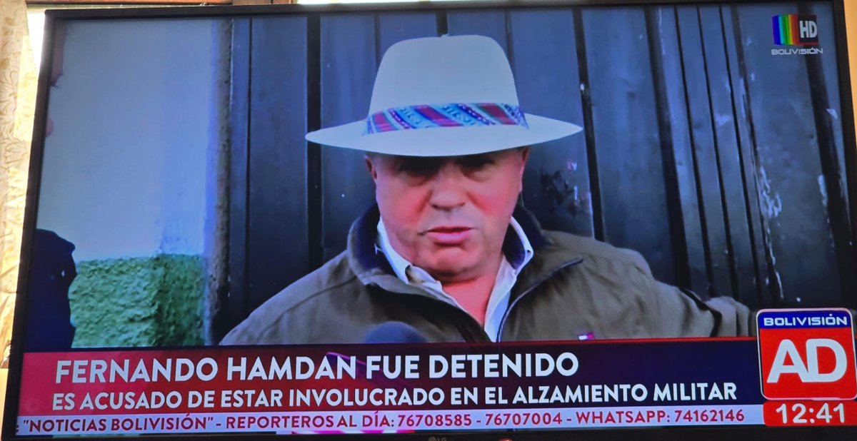 RECHAZO CONTUNDENTEMENTE LA DETENCIÓN DE <a href="/HamdanFernando/">Fernando Hamdan 2</a>. Toda la fuerza del mundo amigo querido, este régimen en algún momento tendrá que ajustar cuentas con los bolivianos