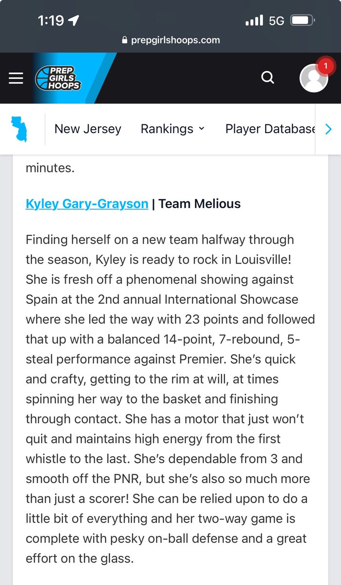 Kyley Gary-Grayson (@kyleygg1) on Twitter photo I am looking forward to Kentucky! Thank you again <a href="/EJayArrow/">E J 🏀</a>
<a href="/dmelious/">Dan melious</a> <a href="/CanieceWilliams/">Caniece Williams</a> <a href="/WOHS_NJ_GBB/">wohsgirlsbb</a> <a href="/CoachT_Grayson/">Coach T Grayson</a> <a href="/GaryTeezee/">Tesha Gary</a> <a href="/TinyGreenNBS/">Coach Tiny Green</a> <a href="/CoachAhmad3/">COACH MOD</a> <a href="/TheLabsports/">The LAB</a> <a href="/NJLadiesHoops/">NJ Ladies Hoops</a> <a href="/HSSportsNJ/">NJ.com HS Sports</a> I am looking forward to Kentucky! Thank you again <a href="/EJayArrow/">E J 🏀</a>
<a href="/dmelious/">Dan melious</a> <a href="/CanieceWilliams/">Caniece Williams</a> <a href="/WOHS_NJ_GBB/">wohsgirlsbb</a> <a href="/CoachT_Grayson/">Coach T Grayson</a> <a href="/GaryTeezee/">Tesha Gary</a> <a href="/TinyGreenNBS/">Coach Tiny Green</a> <a href="/CoachAhmad3/">COACH MOD</a> <a href="/TheLabsports/">The LAB</a> <a href="/NJLadiesHoops/">NJ Ladies Hoops</a> <a href="/HSSportsNJ/">NJ.com HS Sports</a>