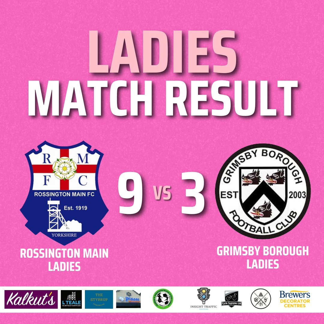 RossoladiesFC's tweet photo. 𝗙𝗨𝗟𝗟 𝗧𝗜𝗠𝗘 ⚽
Rossington Main Ladies won their first pre-season friendly with a 𝟵 - 𝟯 WIN! 🤩
5️⃣ from Lauren Breen
3️⃣ from Sarah Black
1️⃣ from Ella Mortimer
#RMLFC | #UpTheRosso https://t.co/g6es4AxbZA