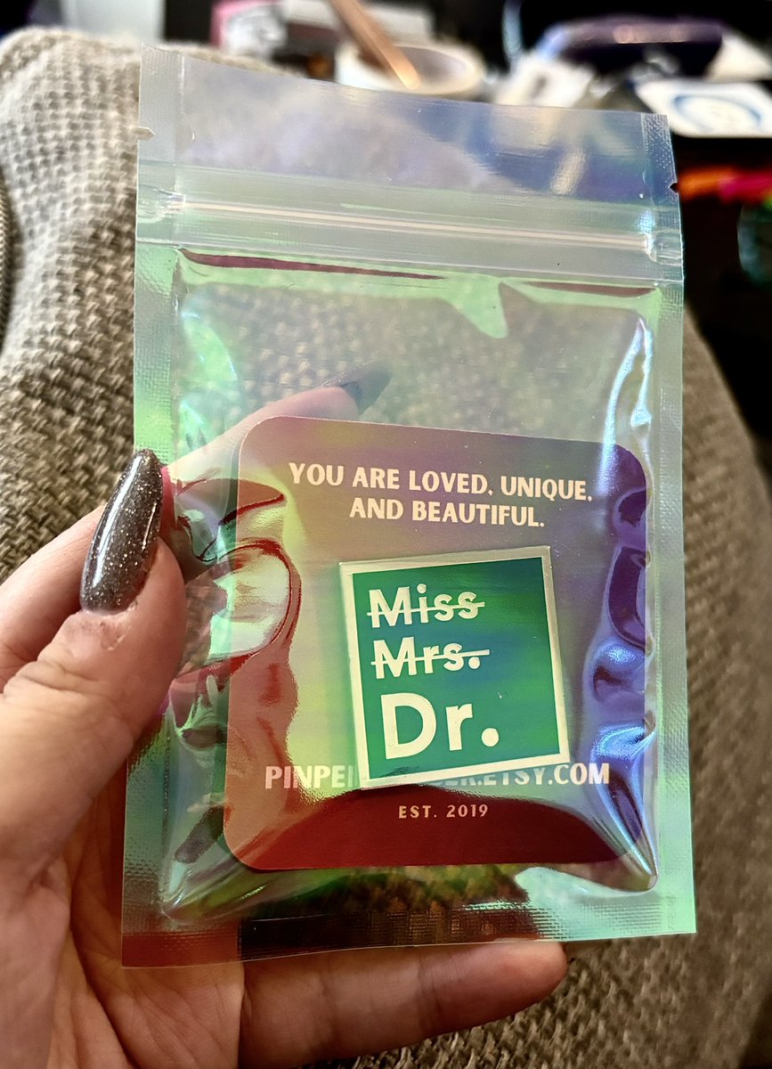 Dr_Claire_N_M's tweet photo. Bought myself this badge, and I won’t open the packet until my Viva is over 🥰🫣 18 months to go!!

#PhD #PhDChat #PhDLife #DrToBe #AcademicChatter https://t.co/SF7knRUKGm