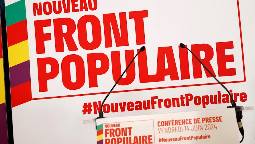 L_ThinkTank's tweet photo. ‼️ [ 🇫🇷  FRANCE ] 

🔸 ÉNORME SURPRISE ! 
Contre toute attente le Nouveau Front populaire arrive premier selon les résultats préliminaires des élections législatives. https://t.co/VMRi2NJTfa