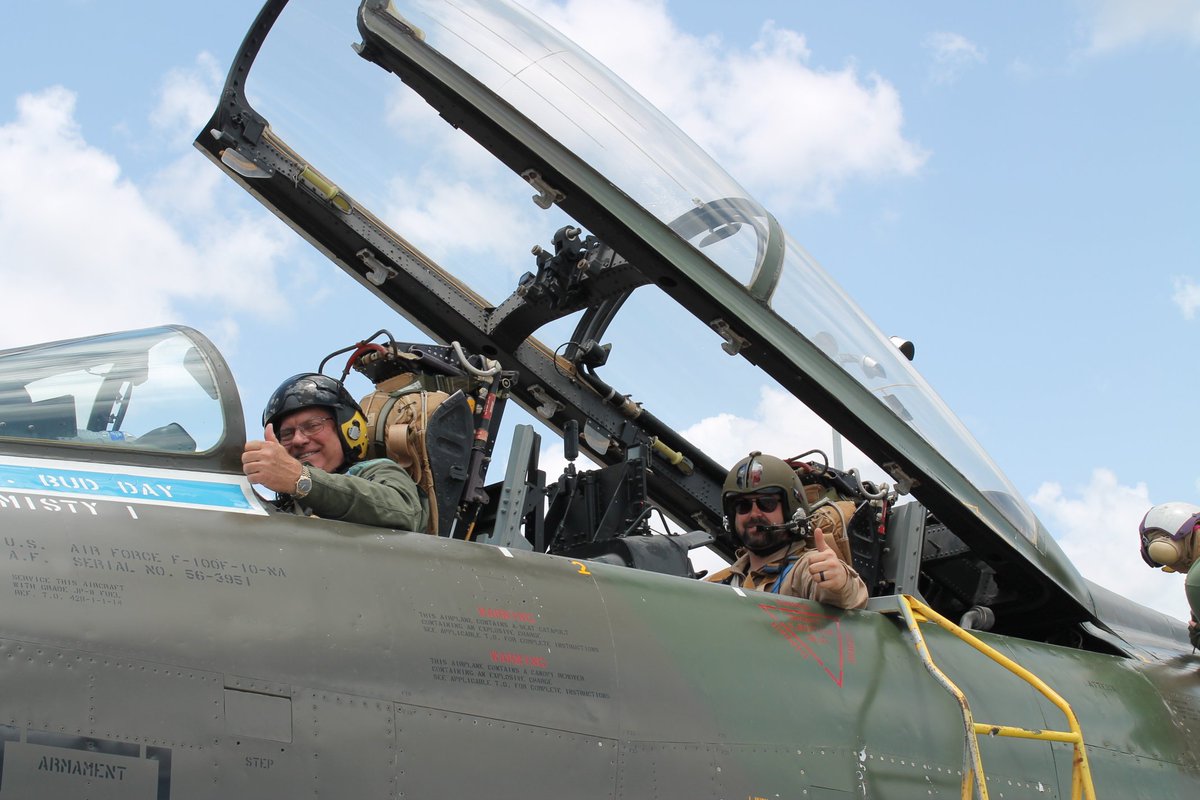 GrinnelliDesign's tweet image. Last weekend the Collins Foundation F100F finally took flight with Rick Sharpe and Jet Jerod piloting. Photos below from @DieselThunderF4. #dcsworld #f100d @eagledynamics