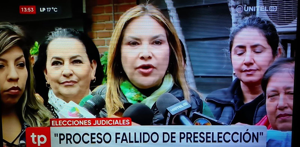 Nos pronunciamos por la falacia de creer que van a haber elecciones judiciales este año en nuestro país, el gobierno del MAS tiene secuestrado al órgano judicial y se evidencia que la asamblea legislativa está llevando a cabo un proceso de preselección fallido.