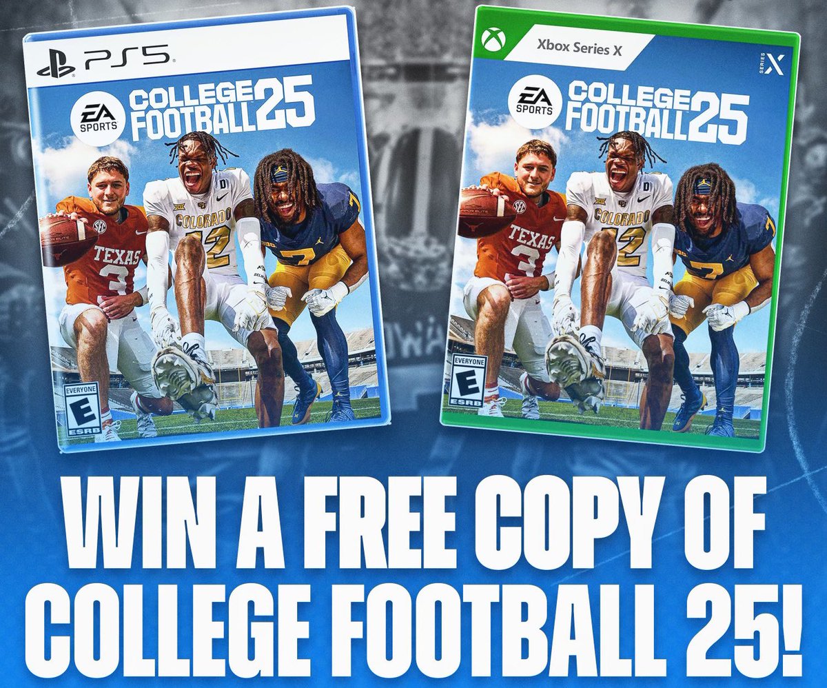HOF__gaming's tweet image. We are one week away from CFB 25 early access! If you still need a copy to start grinding, we got you covered. 

Follow - @HOF__gaming 
Share this post ♻️
Comment you favorite team 💬

Winner will be picked Friday, 7/12!