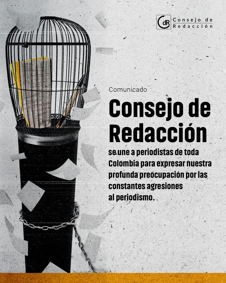 CdR_'s tweet photo. 📝Carta abierta de los/as periodistas a @petrogustavo:

Respetado presidente, nos dirigimos a usted los/as periodistas que trabajamos en medios o de manera independiente y residimos en distintas regiones de Colombia🧵👇 

https://t.co/Oi4e4DAjnX https://t.co/6LDVFo5Gez