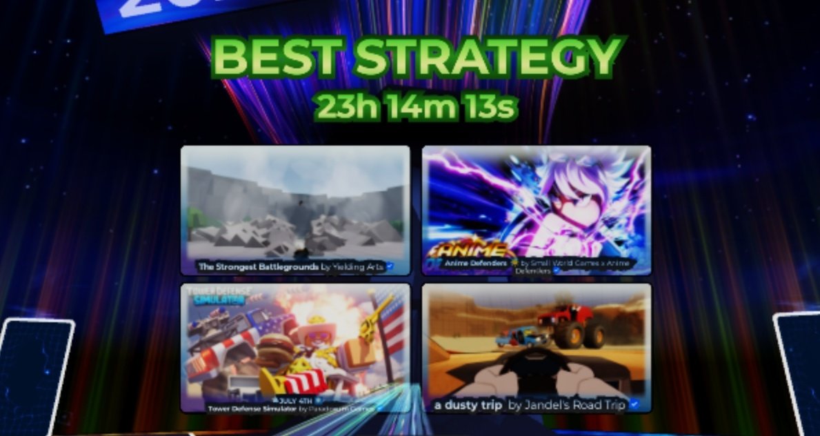 TDS__INFO's tweet image. The voting for the &quot;Best Strategy&quot; category in the innovation awards has began!

Make sure to vote for TDS so that a new bloxy skin gets released!
#TowerDefenseSimulator