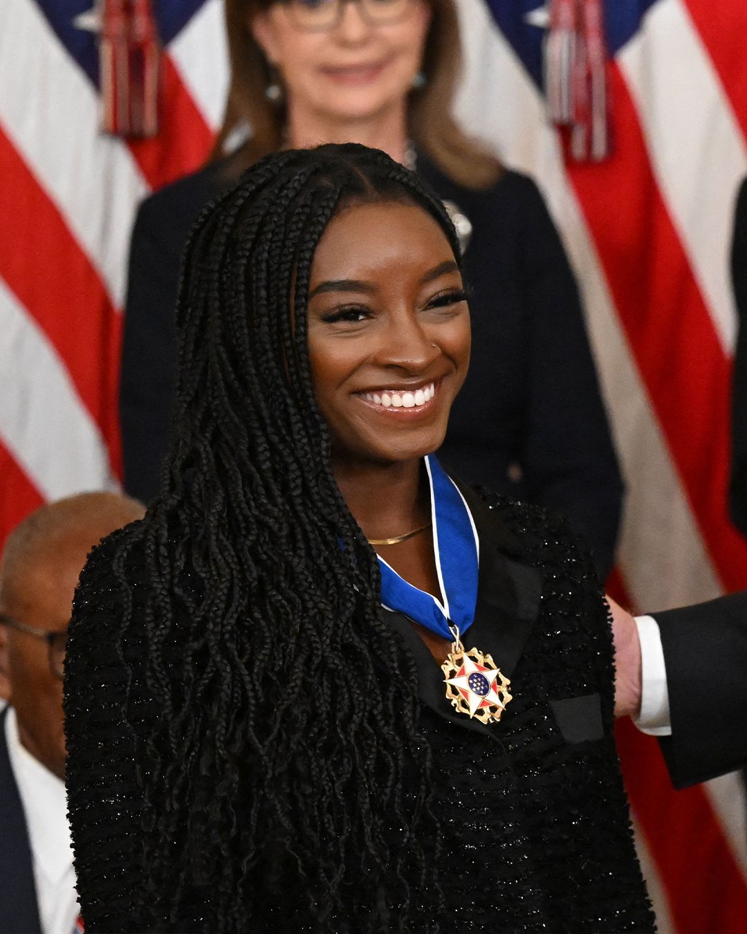 NBC Sports on X: "Two years ago today, at 25 years old, Simone Biles became  the youngest person to receive the Presidential Medal of Freedom, the  highest civilian award in the United