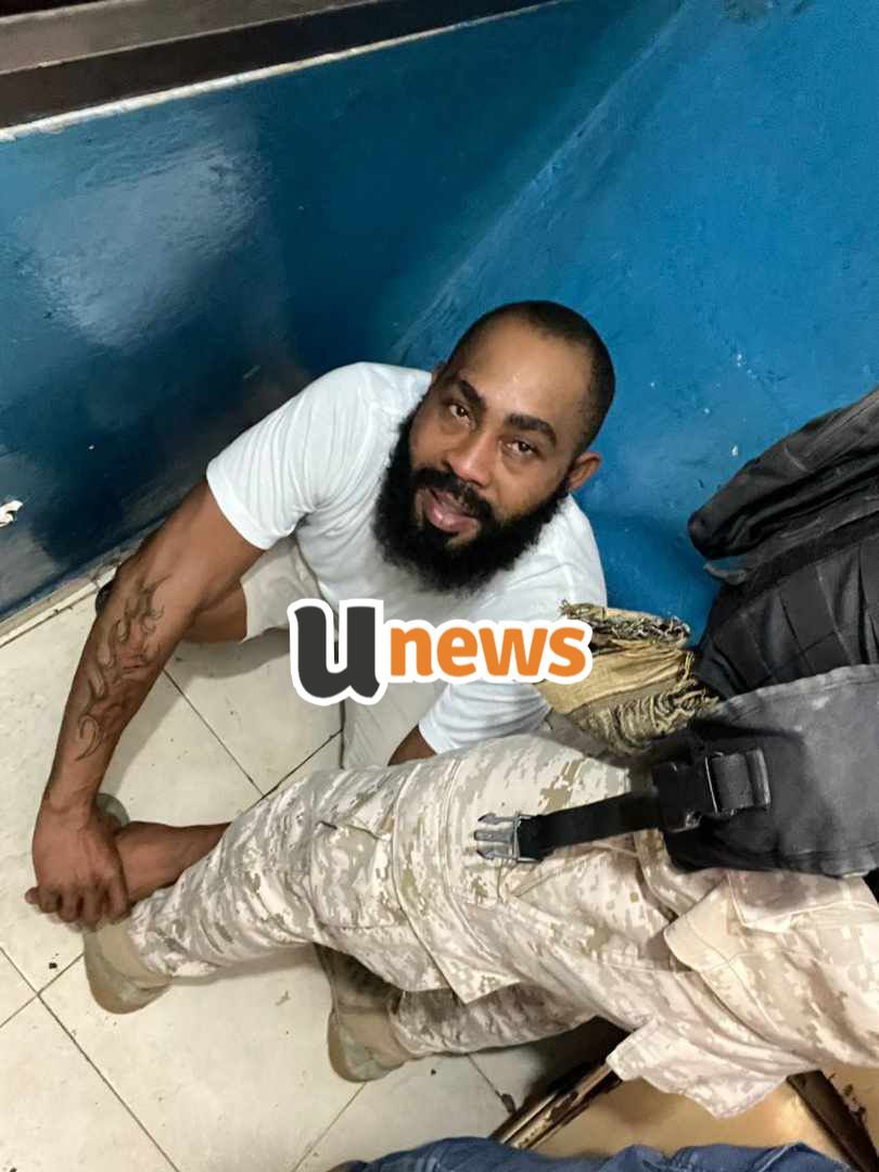 Unewsht's tweet photo. Marcelin Myrthil dit ARAB vient tout juste d’être arrêté par les agents de la @pnh_officiel à Delmas 43. Rappelons que ce dernier faisait l’objet d’un avis de recherche pour évasion. #Unewsht https://t.co/F5SQYXQoqL