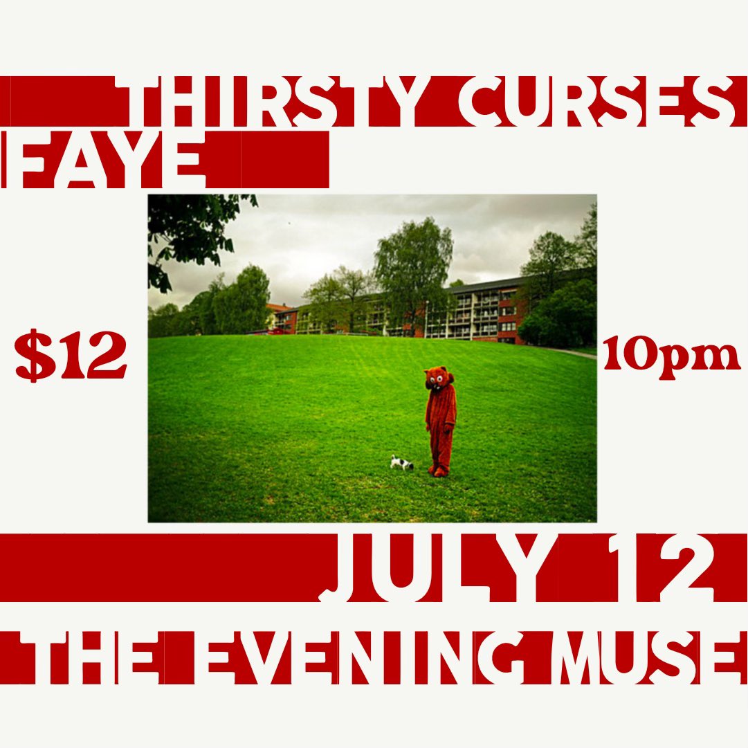See u at our first (!) show at <a href="/theeveningmuse/">The Evening Muse</a> on FRIDAY BABY 👹
