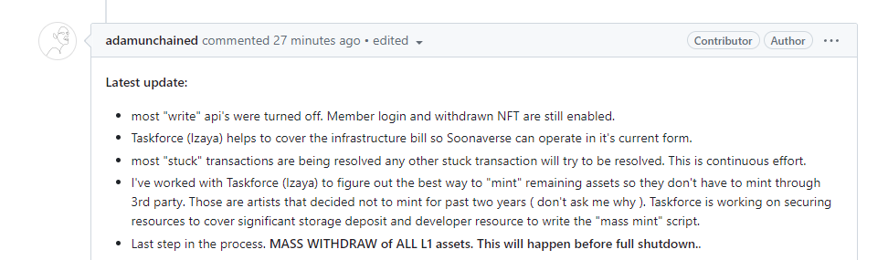 #IOTA #Shimmer

There is a new Soonaverse update! 

Please share it so that everyone knows.

#OneOfUs 🤘