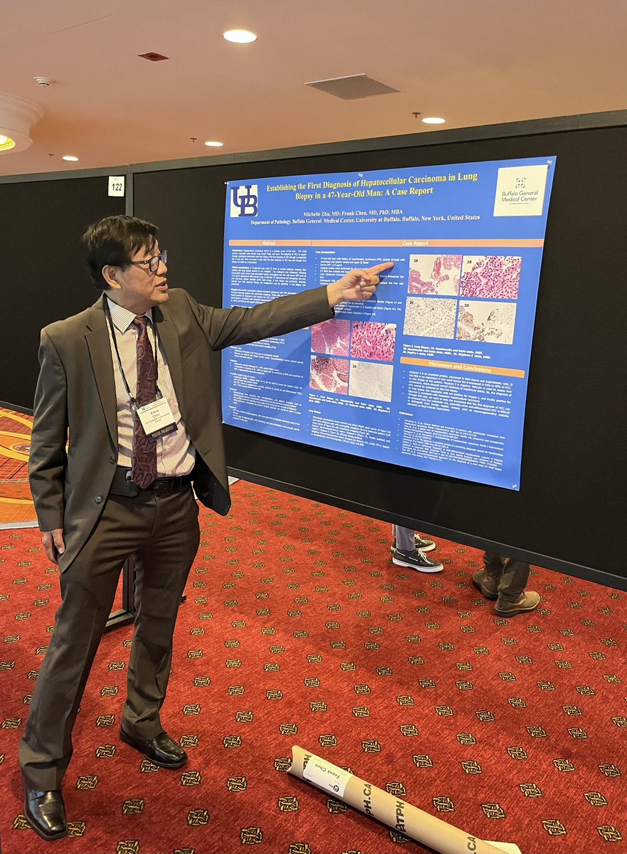 ubpathology's tweet photo. Drs. Frank Chen and Martha Chavez presented cases at the CAP-ACP Annual Scientific Meeting in Canada! Thank you for representing UB and contributing to medicine. 

#capacp #canada #pathology #presentation #ub #ubuffalo #buffalo #pathologyresidents #residency #residents https://t.co/WzkPmqitPu