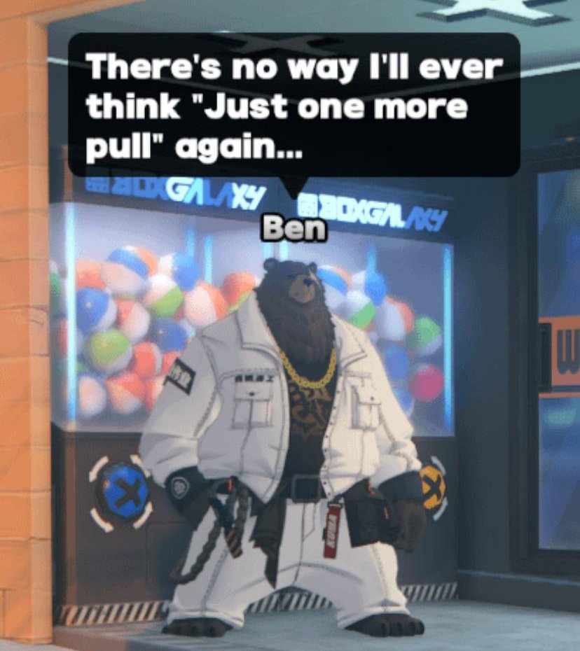 ZenlessWorld's tweet photo. Ben, I understand your pain too https://t.co/uD9LlXSJ9m