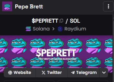 peprett's tweet photo. #Dexscreener Updated 🟣

#PEPRETT on #Solana 

https://t.co/P8tneu9JQ3 https://t.co/r1aqvpLd9z