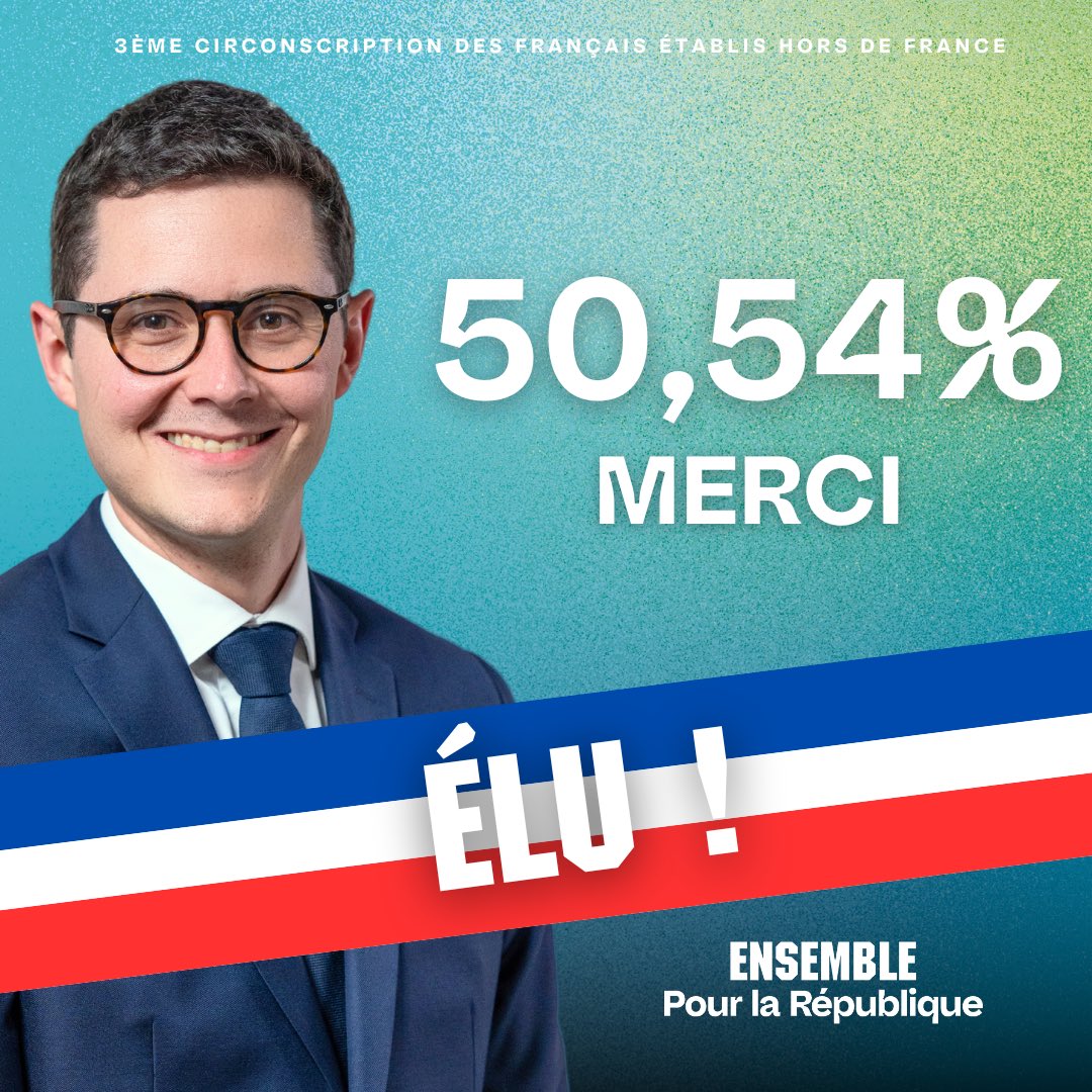 Françaises et Français d’Europe du Nord, 

Vous avez été une majorité à me donner votre confiance. Pour cela, un seul mot, merci ! 

Dès demain, au travail à votre service !