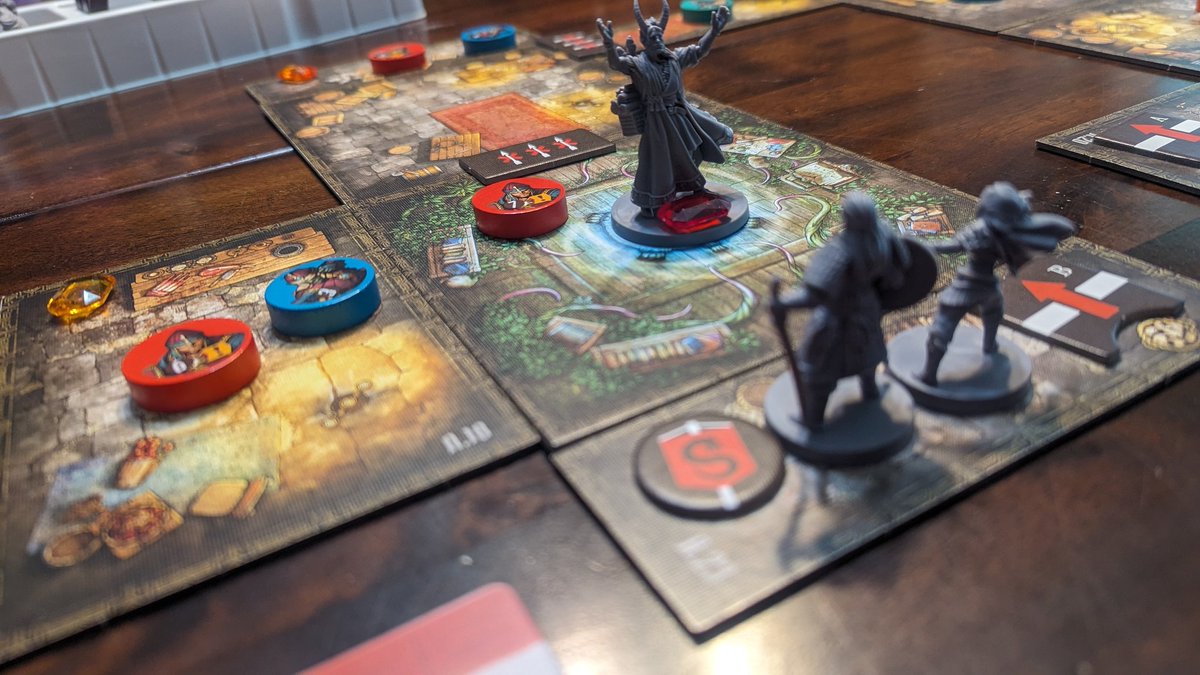 welcometwogames's tweet photo. We Fateforge from @mighty_boards, to the table this weekend. We are through the first act and enjoying the game. Would really like to see an FAQ for this one soon. #fateforge #mightyboards https://t.co/3dJiNSqn2P