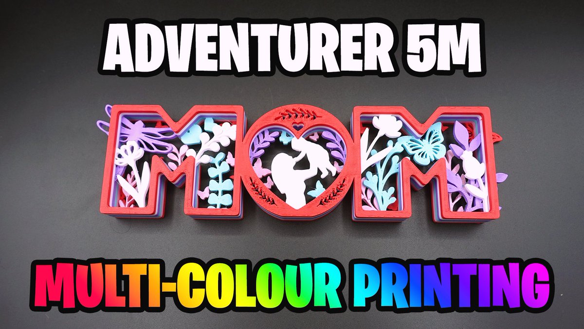 LT3D_'s tweet image. Learn how to multi-colour 3D print on the @ff3dprinters Adventurer 5M &amp;amp; 5M Pro!

youtu.be/z7pZ71DUE7U

#flashforge #3dprinting #multicolorprinting #lt3d #3dprint